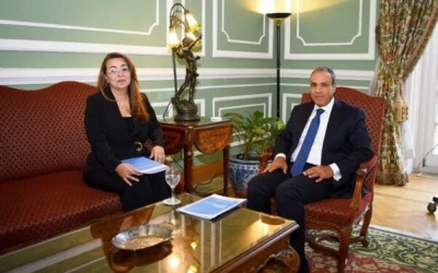 استقبال وزير الخارجية المديرة التنفيذية لمكتب الأمم المتحدة المعني بالمخدرات والجريمة