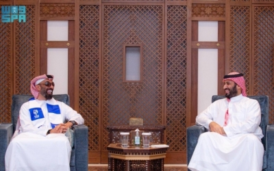 استقبال ولي العهد لنائب حاكم أبوظبي ومستشار الأمن الوطني