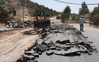 استكمال توسعة وصيانة طريق "عنجرة - عجلون" قبل الموعد المحدد