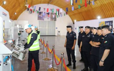 افتتاح مصنع لوحات أرقام المركبات في مشاغل الأمن العام بعمان