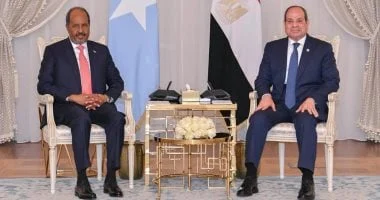 الرئاسة: الرئيس السيسى ونظيره الصومالى عقدا مباحثات ثنائية