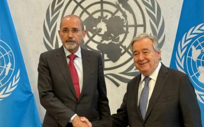 الصفدي وغوتيريش يناقشان استراتيجيات مواجهة الأزمة الإنسانية في غزة