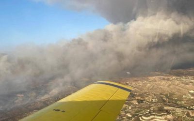 القوات المسلحة الأردنية تتعاون لإخماد حرائق الغابات في قبرص