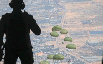 القوات المسلحة تنفذ إنزالات جوية ثلاث على غزة بالتعاون مع الإمارات