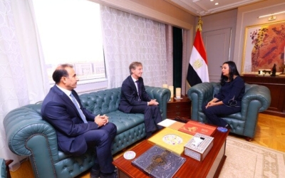 بحث وزيرة التضامن مع ممثل برنامج الأمم المتحدة الإنمائي لتعزيز القدرات المؤسسية والبشرية