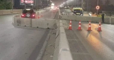 تحويلات مرورية بالدائرى الأقليمى لتنفيذ أعمال تطوير ورفع كفاءة الطريق