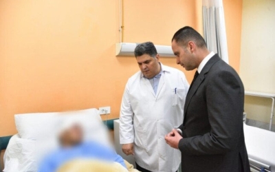 تفقد نائب وزير الصحة الحالة الصحية لمصابي حادث الدائري الإقليمي بمستشفى الباجور التخصصي