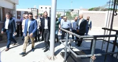 تفقد وزير الإسكان مشاريع جديدة في النوبارية تشمل الطرق ومحطة صرف ومدرسة