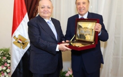 تهنئة رئيس المحكمة الدستورية لرئيس مجلس الدولة بمناسبة توليه مهامه