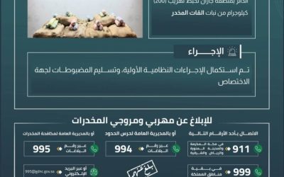 حرس الحدود بجازان ينجح في إحباط تهريب 200 كيلوجرام من القات المخدر