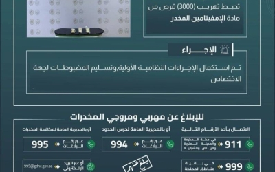 حرس الحدود في الشرقية ينقذ المجتمع من تهريب 3000 قرص إمفيتامين