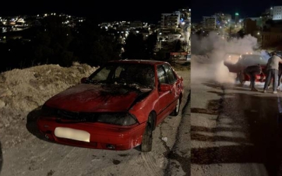 حريق في مركبة بالسلط يتسبب فيه تماس كهربائي