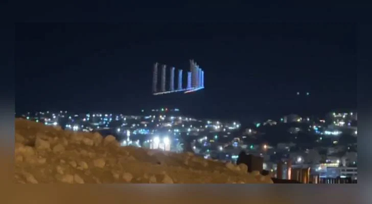 درون تضيء سماء جرش استعداداً لمهرجان الثقافة والفنون
