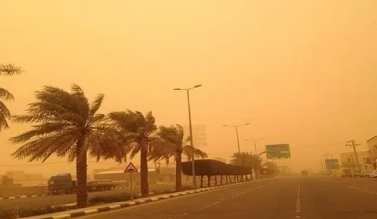 رياح نشطة واتربة مثارة في شرورة حسب توقعات الارصاد