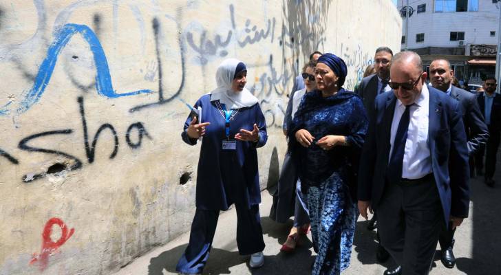زيارة نائبة الأمين العام للأمم المتحدة لمخيم الوحدات