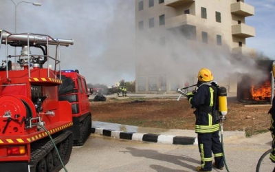 سجل الدفاع المدني 98 حريقًا في الأردن خلال 24 ساعة
