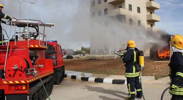 سجل الدفاع المدني 98 حريقًا في الأردن خلال 24 ساعة