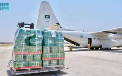 طلائع الجسر الجوي السعودي تصل لمساعدة السوريين المتضررين من حرائق اللاذقية