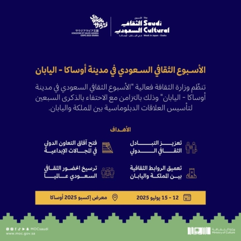 فعاليات ثقافية تنطلق في اليابان  
أيام ثقافية مميزة في اليابان  
ثقافة اليابان تحتفل بأسبوع حافل  
مهرجان ثقافي يجذب الزوار في اليابان  
نشاطات ثقافية نابضة في اليابان