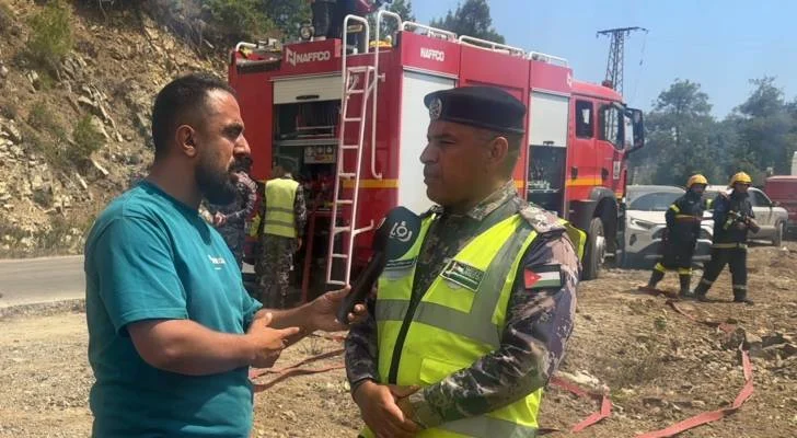 قائد الفريق الأردني لإطفاء حرائق سوريا: جاهزون لمواجهة نيران ضخمة في تضاريس صعبة