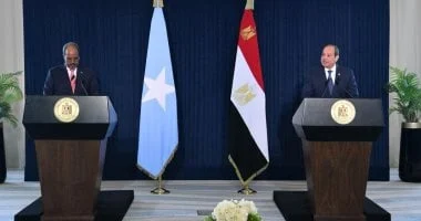 نص كلمة الرئيس السيسى فى المؤتمر الصحفى المشترك مع نظيره الصومالى بالعلمين