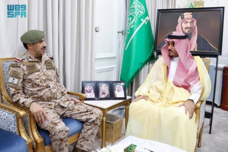 لقاء نائب أمير نجران مع قائد قوة المنطقة