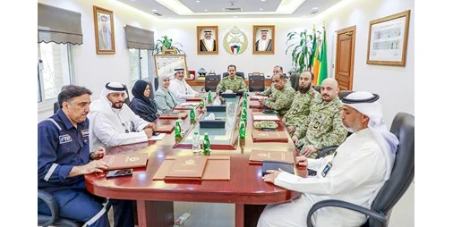 معاون الإسناد الإداري بالحرس الوطني يراجع خطة طوارئ «الكهرباء»