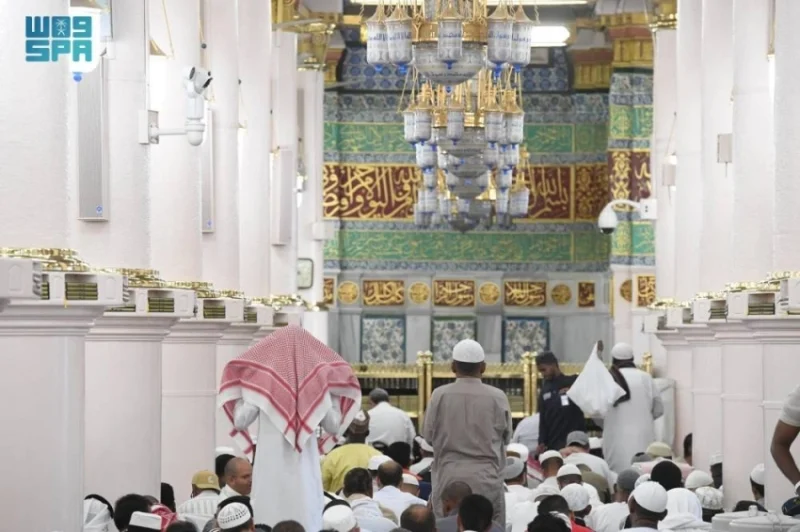 مليون و900 ألف مصلٍ في الروضة الشريفة خلال حج 1446هـ