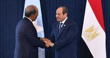 الرئيس السيسى يناقش مع نظيره الصومالى مشاركة مصر العسكرية فى بعثة الاتحاد الأفريقى