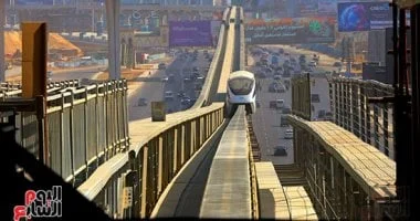 محطة الحي الحكومى لمونوريل العاصمة تربط آلاف المواطنين بمراكز اتخاذ القرار.. فيديو