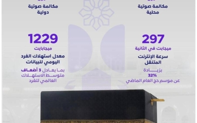 هيئة الاتصالات: 181.2 مليون مكالمة محلية ودولية خلال موسم الحج لعام 1446هـ.