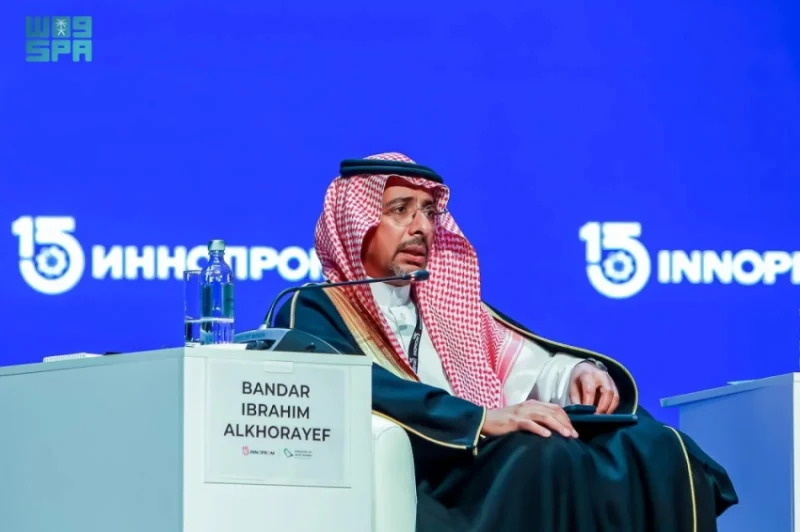وزير الصناعة في جلسة حوارية بروسيا: المملكة تستهدف ريادة مبكرة في تقنيات المستقبل.