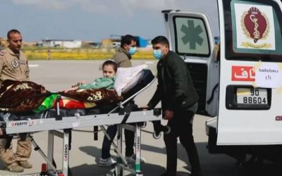 وصول الأطفال المرضى من غزة إلى الأردن