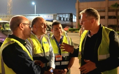 وصول ذراع التحميل البحري الأخير إلى مطار القاهرة بحضور وزير البترول