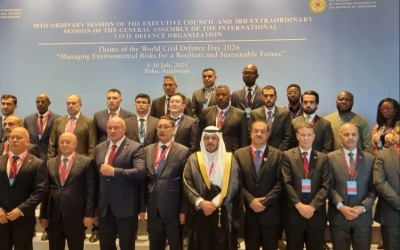 وفد وزارة الداخلية برئاسة اللواء الفرج يشارك في اجتماعات المنظمة الدولية للحماية المدنية