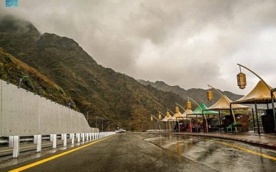 أمطار غزيرة تضرب منطقة الباحة