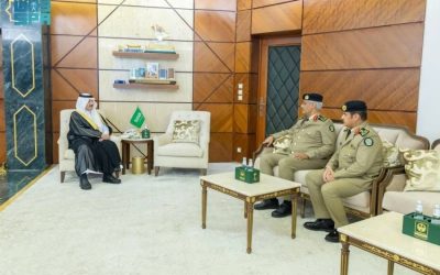 أمير حائل يرحب بمدير الدفاع المدني في المنطقة