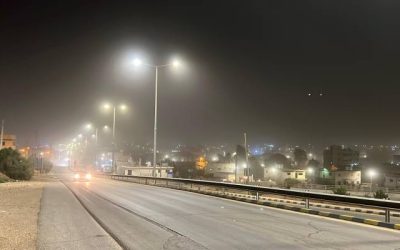 إعادة فتح الطريق الصحراوي بعد انحسار موجة الغبار