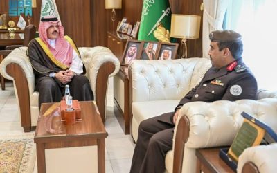 استقبال أمير حائل قائد القوة الخاصة للأمن البيئي بالمنطقة