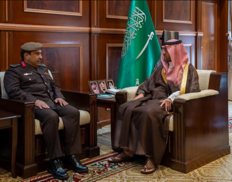 استقبال قائد الأمن البيئي في حائل