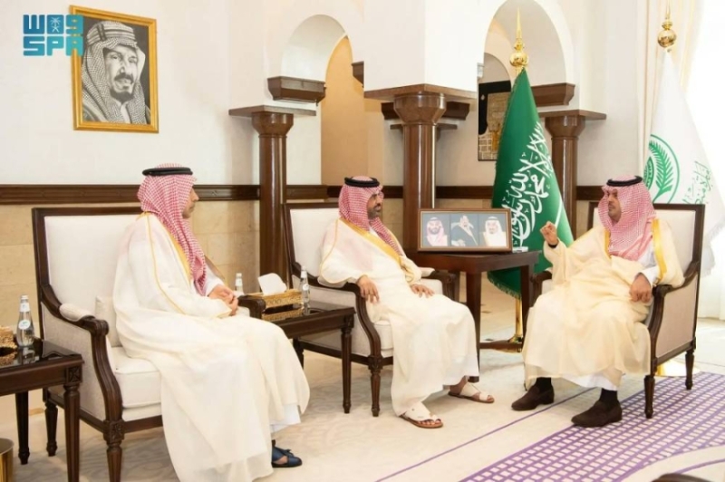 استقبال نائب أمير مكة لرئيس جامعة جدة