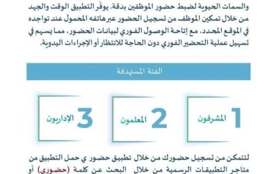 التعليم يعلن عن بدء تطبيق 'حضوري' بعد غدٍ