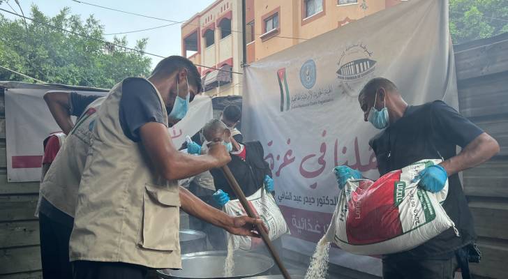 التكايا الأردني بغزة تواصل تقديم 1,043,920 وجبة ساخنة منذ بداية الأزمة