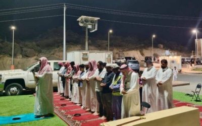 المصلى المتنقل يُفعّل في الباحة لتعزيز الأمر بالمعروف