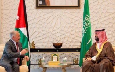 بحث ولي العهد والعاهل الأردني العلاقات والأوضاع الفلسطينية