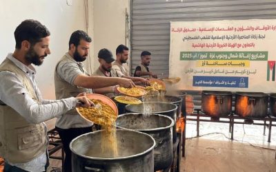 توزيع الوجبات الساخنة مستمر للأسر المتعففة في قطاع غزة عبر الهيئة الخيرية الأردنية الهاشمية