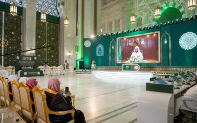 روبوتات تفاعلية تساعد زوار مسابقة الملك عبدالعزيز الدولية للقرآن الكريم