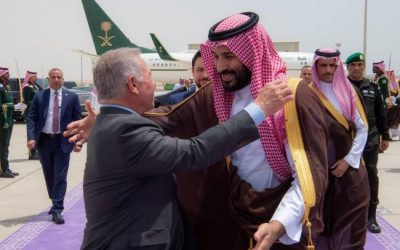 سمو ولي العهد يستقبل ملك الأردن عند مغادرته نيوم