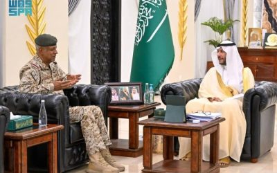 محافظ الطائف يستقبل اللواء الشيبة بمناسبة انتهاء فترة عمله