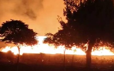 نشوب حريق ضخم قرب الدوار الثامن في عمان